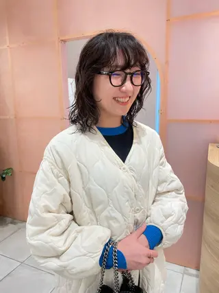 ミディアム 上平 綾菜のヘアスタイル