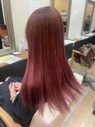 ロング カラー 松尾 遥花のヘアスタイル