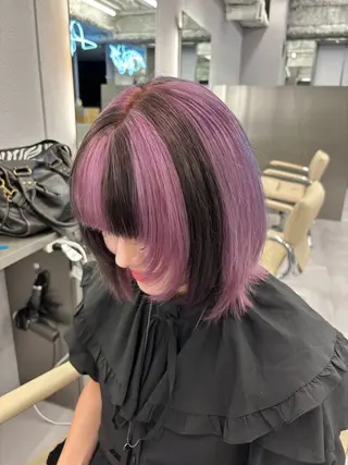 ミディアム カラー 名古屋／デザイン／ ブリーチ/松井亮磨のヘアスタイル