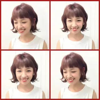 ショート カラー ヘアアレンジ As hair所属・柔らか垢抜けｶﾗｰと ｶｯﾄ🫧ASUKAのヘアスタイル