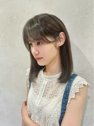 ミディアム カラー カラー/レイヤー/ 髪質改善/PAAQのヘアスタイル