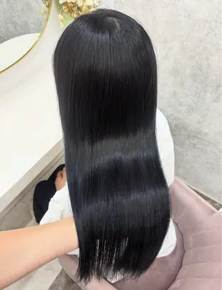 ロング 💘Kurea💘 艶髪/韓国/暗髪のヘアスタイル