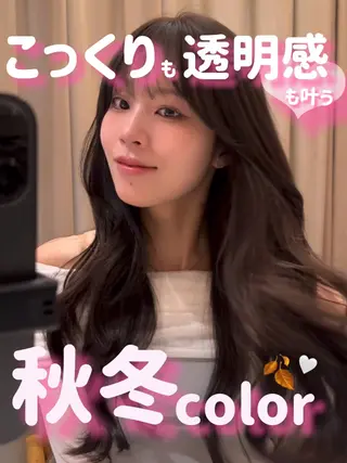 ロング カラー 韓国ヘア🦢🖤 Sayumiのヘアスタイル