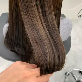 セミロング カラー ヘアアレンジ GO TODAY SHAiRE SALON  原宿verno店所属・完全💗マンツーマン marinのヘアスタイル