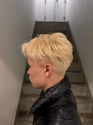 カラー メンズ メンズハイトーン特化 てるぼうのヘアスタイル