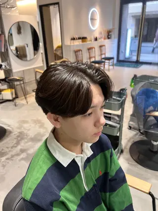 ミディアム パーマ メンズ メンズカットパーマ ✂️ JOYAのヘアスタイル