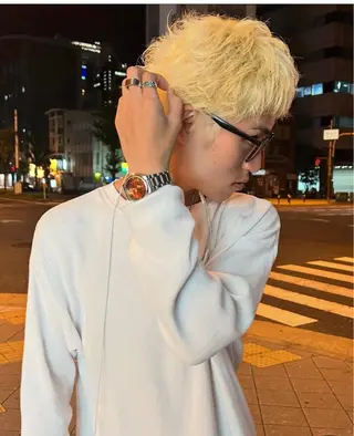 ショート カラー メンズ siki所属・SIKI yuuna レイヤーカット🪽のヘアスタイル