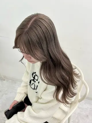 カラー 透ける透明感カラー 🎀anju/渋谷のヘアスタイル