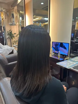 ロング 縮毛矯正&髪質改善/ きょうの🐺のヘアスタイル