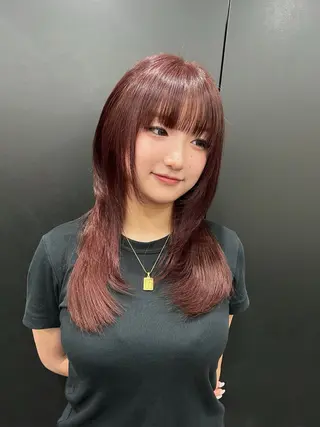 セミロング miku /原宿美容師/y2kのヘアスタイル