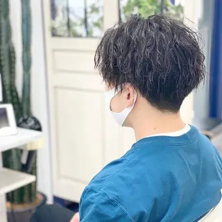 ショート パーマ ハイライト&曲がる 縮毛矯正特化 玉置のヘアスタイル