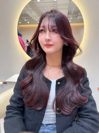 ロング カラー レイヤー❣️縮毛矯正 川村利幸のヘアスタイル