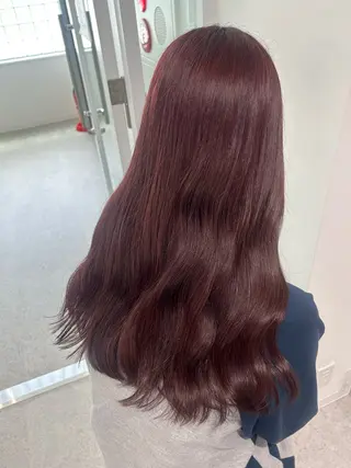 ロング カラー 愛結 暖色カラー🎀🩰のヘアスタイル