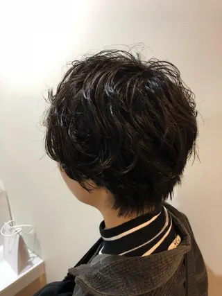 ショート パーマ 永井 悠大のヘアスタイル
