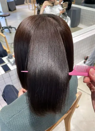 ミディアム パーマ 頼金 愛海のヘアスタイル