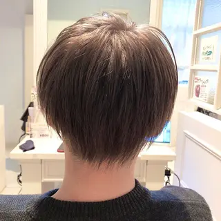 カラー メンズ 髪質改善&ストレート ‪✂︎‬鈴木青樹のヘアスタイル