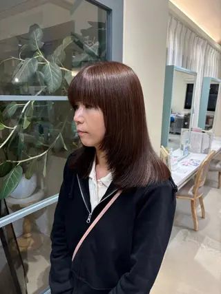 セミロング 加藤 風花のヘアスタイル