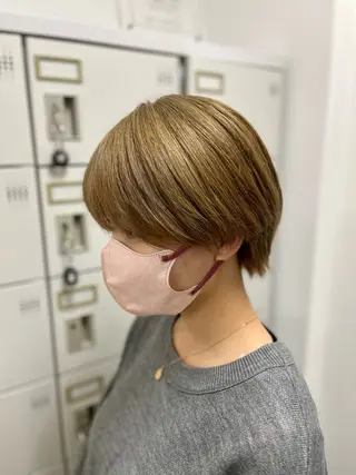 ショート カラー モテヘア/グレージュ /ボブ/前原汐🎐のヘアスタイル