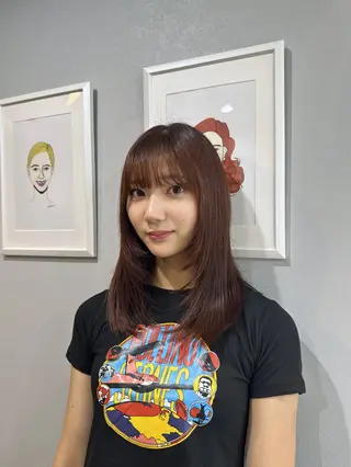 セミロング enrichミヤモト ヒロヤのヘアスタイル