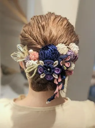 セミロング ヘアアレンジ 🌷お任せOK🌷✨ N°ilducaえりのヘアスタイル