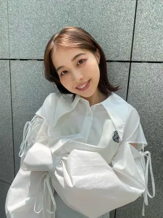 ミディアム 飯ヶ谷 成海のヘアスタイル