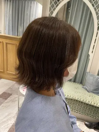 カラー 木屋元一/透明感 /前髪/韓国ヘアのヘアスタイル