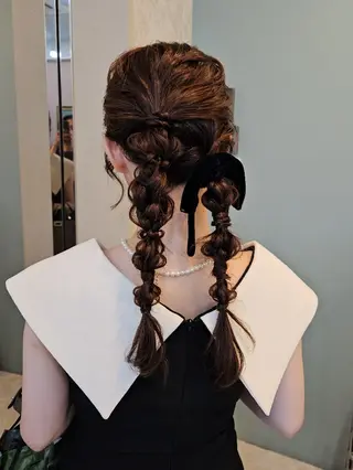 ロング ヘアアレンジ ミク🇰🇷 /Agu hairのヘアスタイル