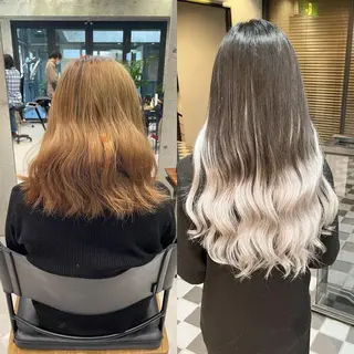 ロング カラー ヘアアレンジ TATSUYA アートディレクターのヘアスタイル