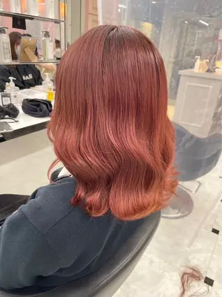 ロング カラー ヘアアレンジ 🫧原宿艶ワンカラー /ダブルカラー🫧のヘアスタイル