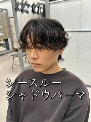 パーマ メンズ 🍐シャドウパーマ メンズ特化/守岡🍐のヘアスタイル