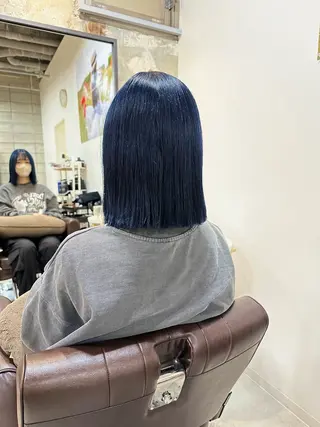 ミディアム 松本 瑠菜のヘアスタイル