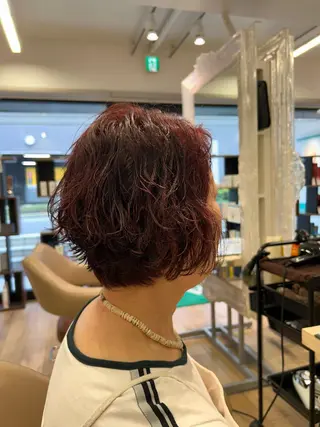 ショート カラー 渡辺 大輝 メンズパーマのヘアスタイル