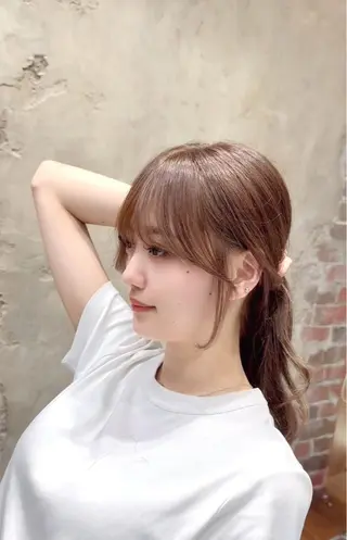 ロング 新宿/レイヤー 顔周りカット溝手優太のヘアスタイル