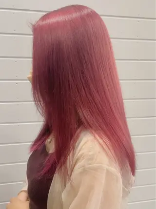 セミロング カラー mana/メンズ/ ヘアセット/ブリーチのヘアスタイル