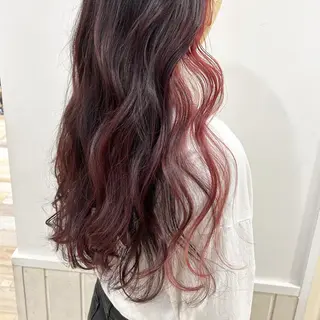 ロング カラー ぱつっとボブ/ 小野あかねのヘアスタイル