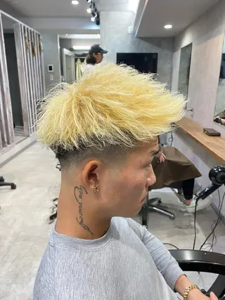 ショート カラー パーマ 🐉『メンズ美容師』 吉田龍星🐉のヘアスタイル