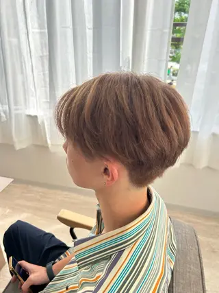 ショート カラー メンズ SYUYA/パーマ/ マッシュスタイル特化のヘアスタイル