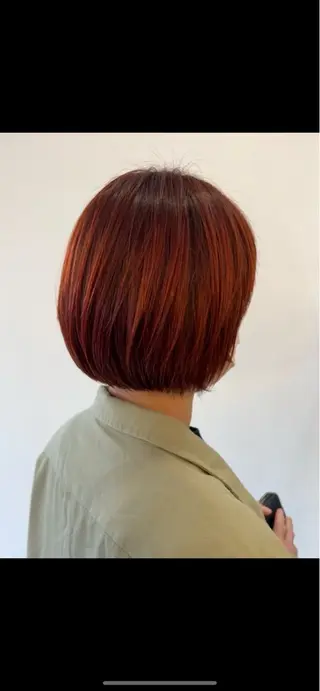 ショート カラー 暖色カラー🍓 sachi🤍のヘアスタイル