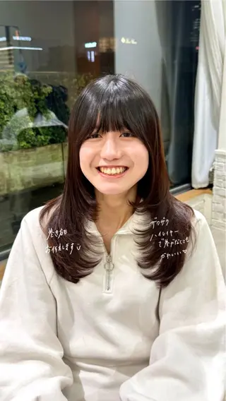 ロング VIEW GINZA所属・fitするカット♡ 暖色/ふうか◠‿◠のヘアスタイル