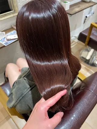 ミディアム カラー 🥀韓国ヘア🥀 宮津真菜のヘアスタイル