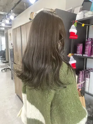 セミロング カラー ヘアアレンジ 🌷FUKA🌷 まろやかハイトーンのヘアスタイル