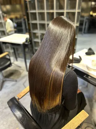 ロング 🌷ブリーチ縮毛矯正 /mina🌷のヘアスタイル