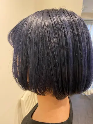 ショート カラー ハイライト/ブリーチ バレイヤージュ関佳祐のヘアスタイル