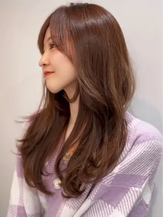 セミロング ✨上品可愛い 垢抜けカラー/後藤✨のヘアスタイル