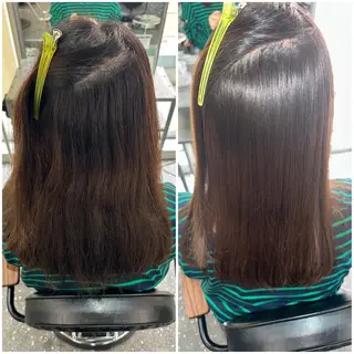 ロング パーマ 髪質改善⭐️縮毛矯正 中野⭐️Rinaのヘアスタイル