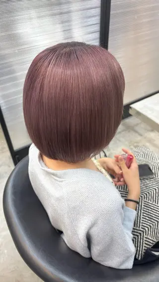 ショート カラー 🫧 暖色系カラー 🫧鈴木 夢里のヘアスタイル