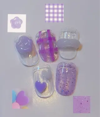 ネイル peach nail ayakaのネイルデザイン