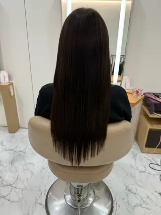 セミロング 濱川響太レディース カットモデルのヘアスタイル