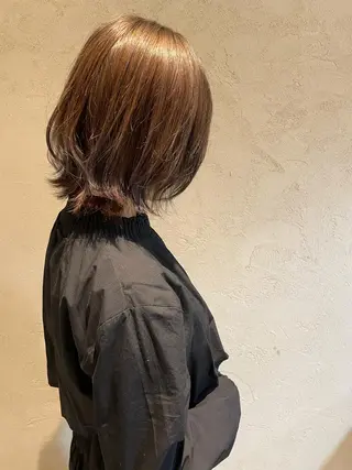 ミディアム カラー ueki ayaneのヘアスタイル