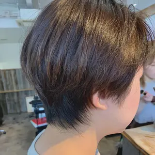 ショート パーマ/透明感カラー /ボブ/吉田一生のヘアスタイル